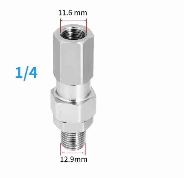 F42 Swivel Adapter 1/4 NPT Thread Male to Female Fittings for Belt Type Pressure Washer