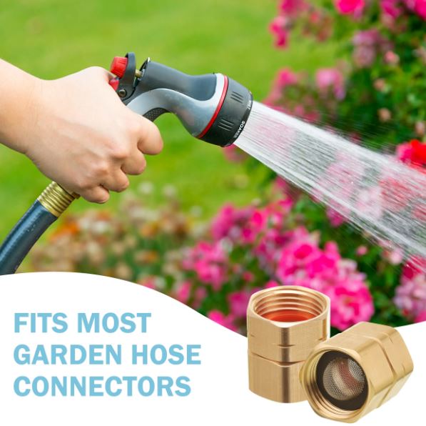F32 Garden Hose Swivel Connector 3/4 Fittings Set