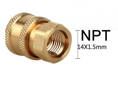 F22  1/4 Quick Connect  to 1/4 NPT Female or Male Fittings