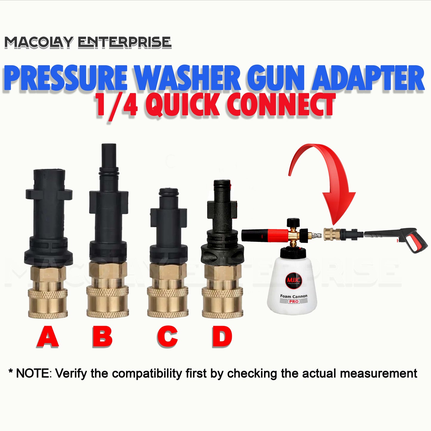 F23 Foam Cannon Fittings Adapter