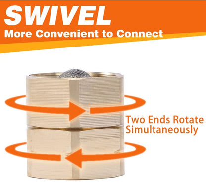 F32 Garden Hose Swivel Connector 3/4 Fittings Set