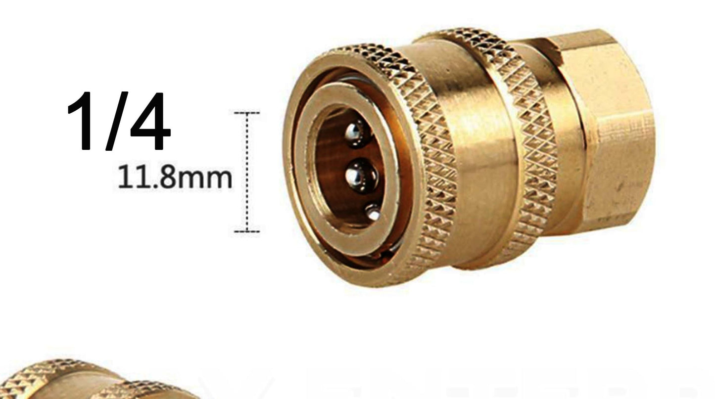 F22  1/4 Quick Connect  to 1/4 NPT Female or Male Fittings