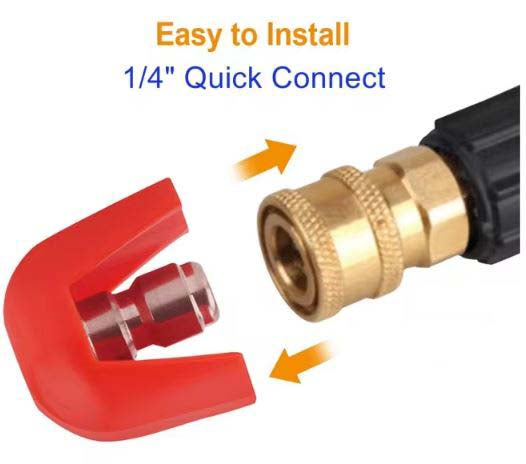 F29 U-Type High Pressure Washer Nozzle Tips 1/4 QC Fittings 4pcs per Set