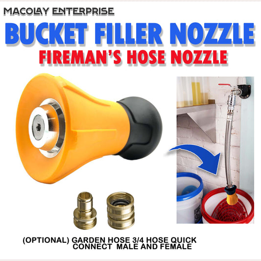 F27 Bucket Filler Nozzle or Fireman's Hose Nozzle Fittings