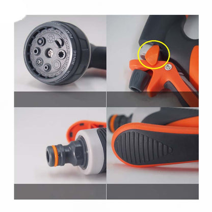F17  Sprayer Head with 8 or 5 Spray pattern OR 5-pcs Hose Connector Fittings Set