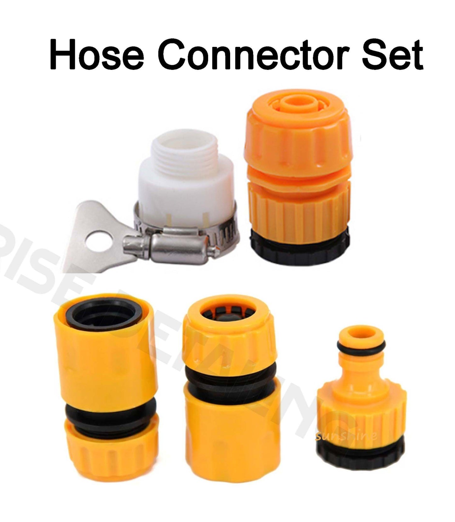 F17  Sprayer Head with 8 or 5 Spray pattern OR 5-pcs Hose Connector Fittings Set