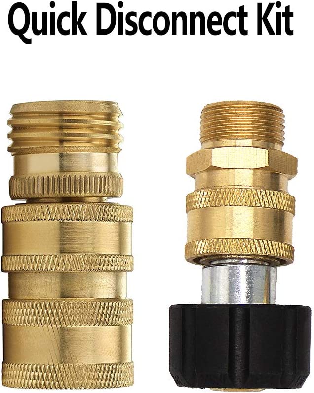 F18 9pcs Pressure Washer Adapter Fittings Set QC Kit