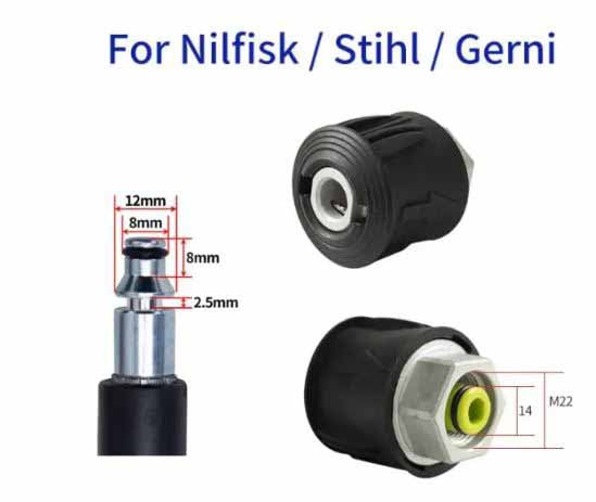 F26 Quick Release Adapter fittings for pressure Washer Gun and Machine