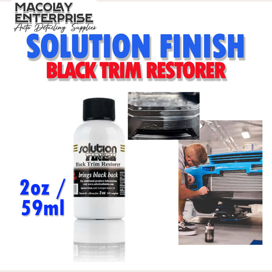 Solution Finish 2oz Black Trim Restorer