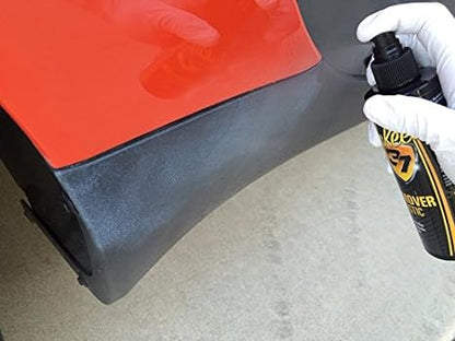 Trim Restorer Pack Mckee's Wax remover, Solution Finish Black Trim Restorer and Over the Top Plastic Sealer