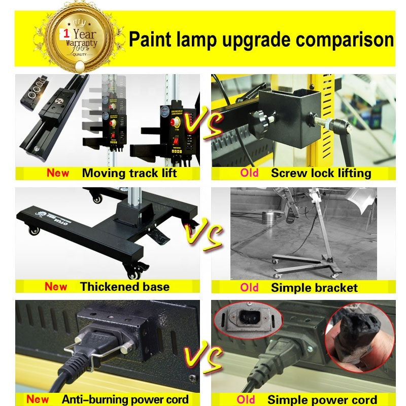 LT-002 Two-Lamp Shortwave Infrared Curing Light Ceramic Coating Dryer Lamp
