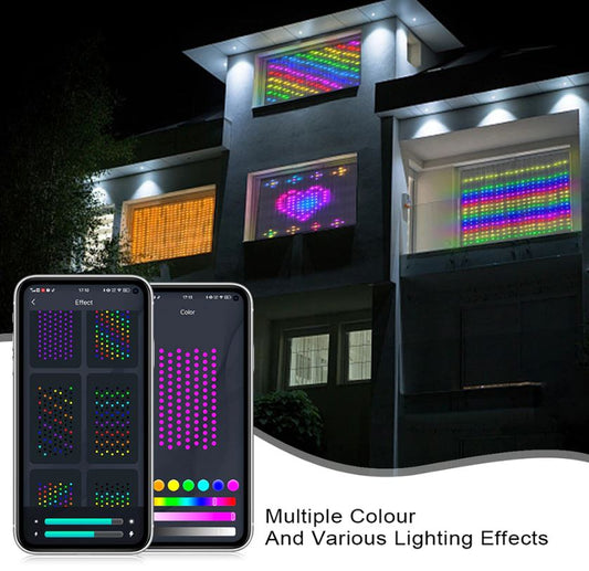 LT-009 SMART Outdoor Curtain String Light Christmas Lights