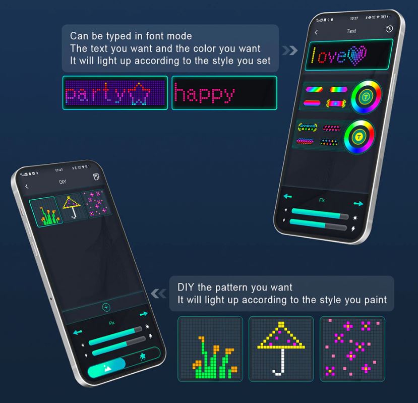 LT-009 SMART Outdoor Curtain String Light Christmas Lights