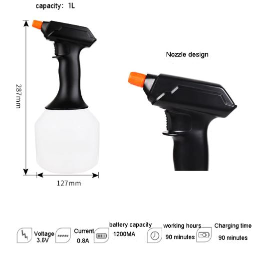 SP-001 Sale! 1L Auto Sprayer Li-ion Powered Sprayer