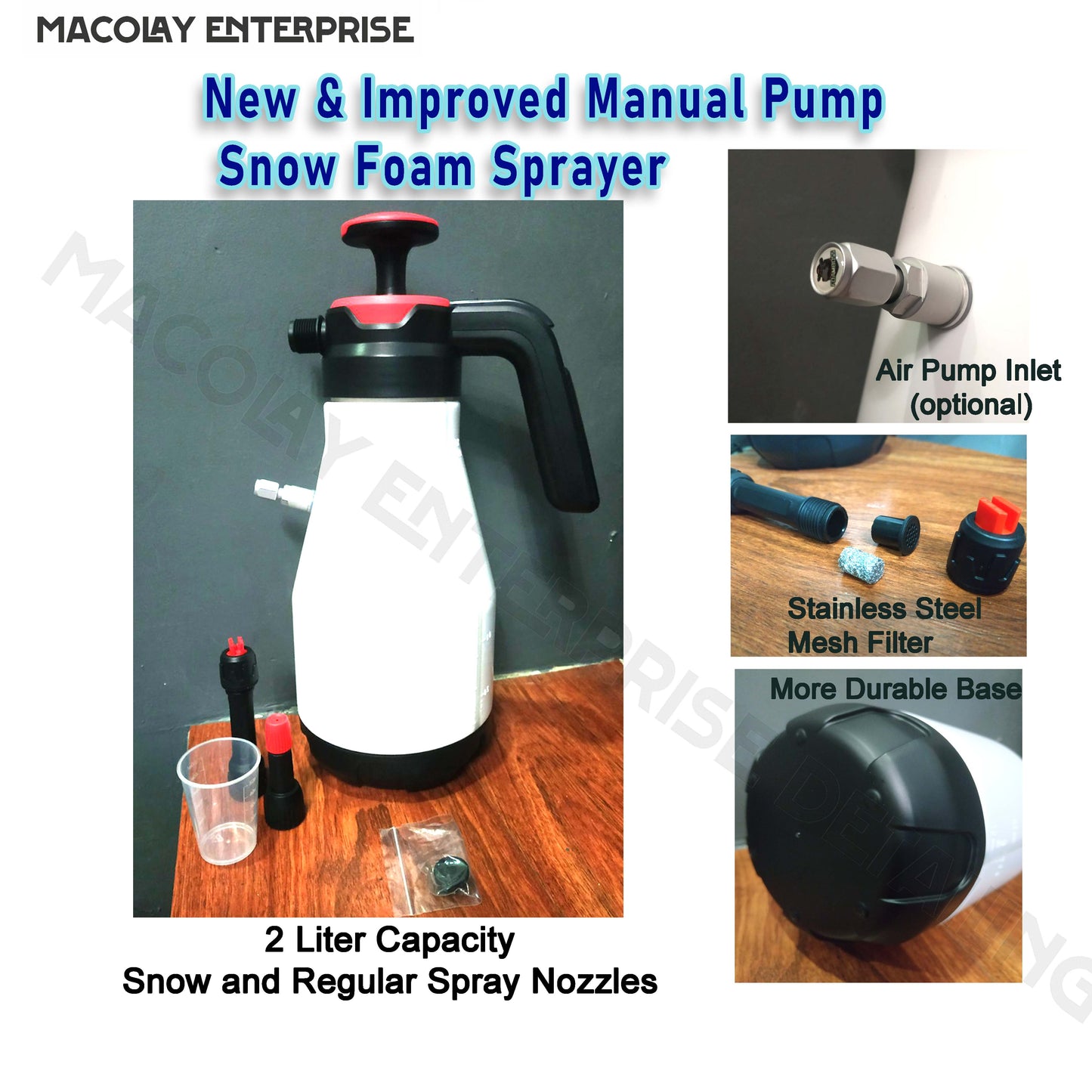 SP-002  Snow Foam Sprayer Manual 2 Liter with Air Inlet