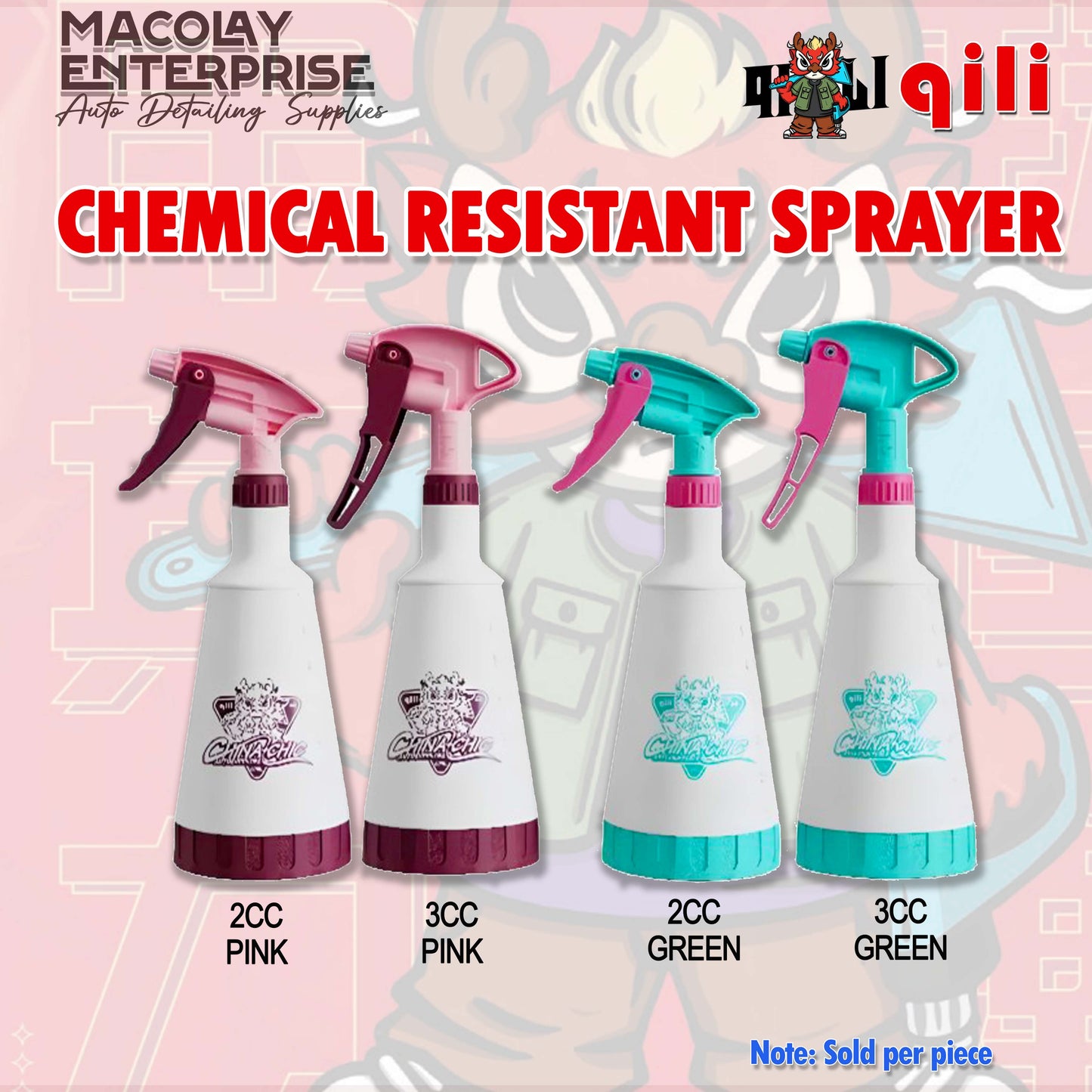 SP-007 Qili 750ml 2cc or 3cc Chemical Resistant Sprayer Bottle