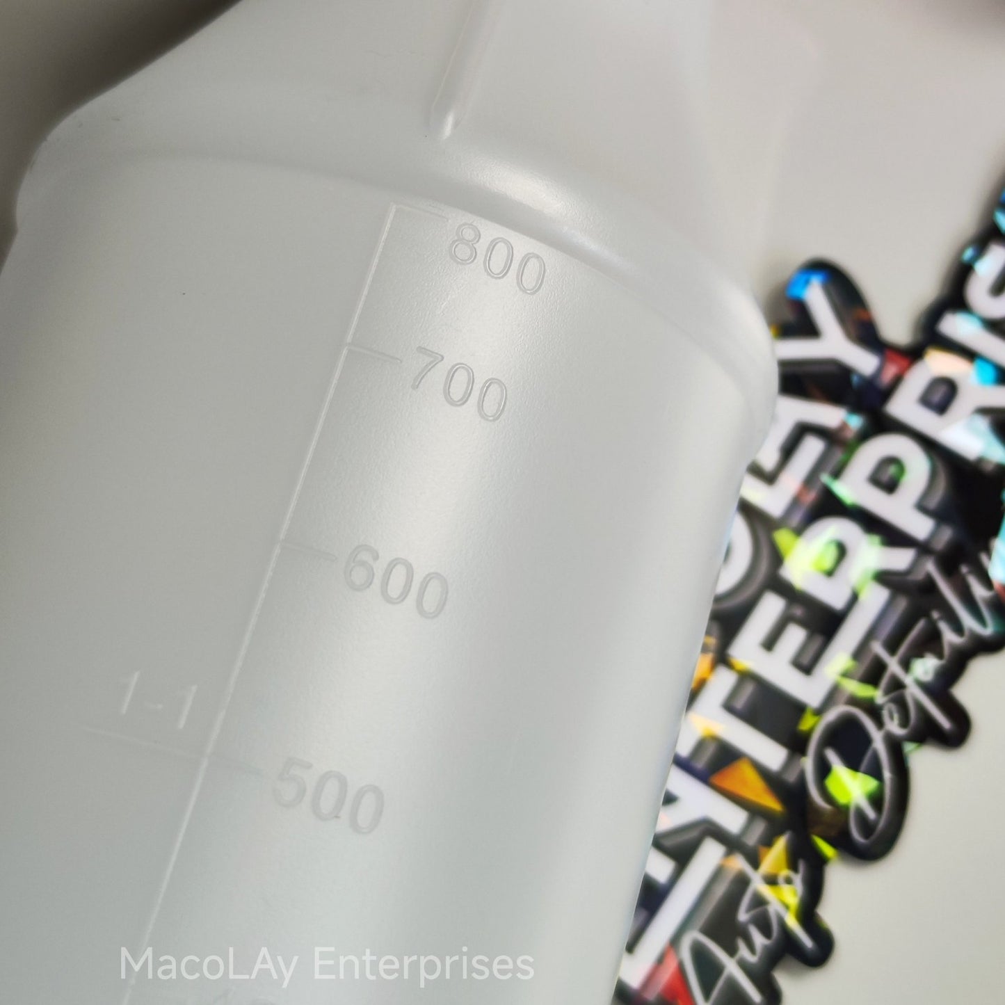 SP-003 Chemical Resistant Sprayer 1 Liter Detailing White or CLEAR Bottle