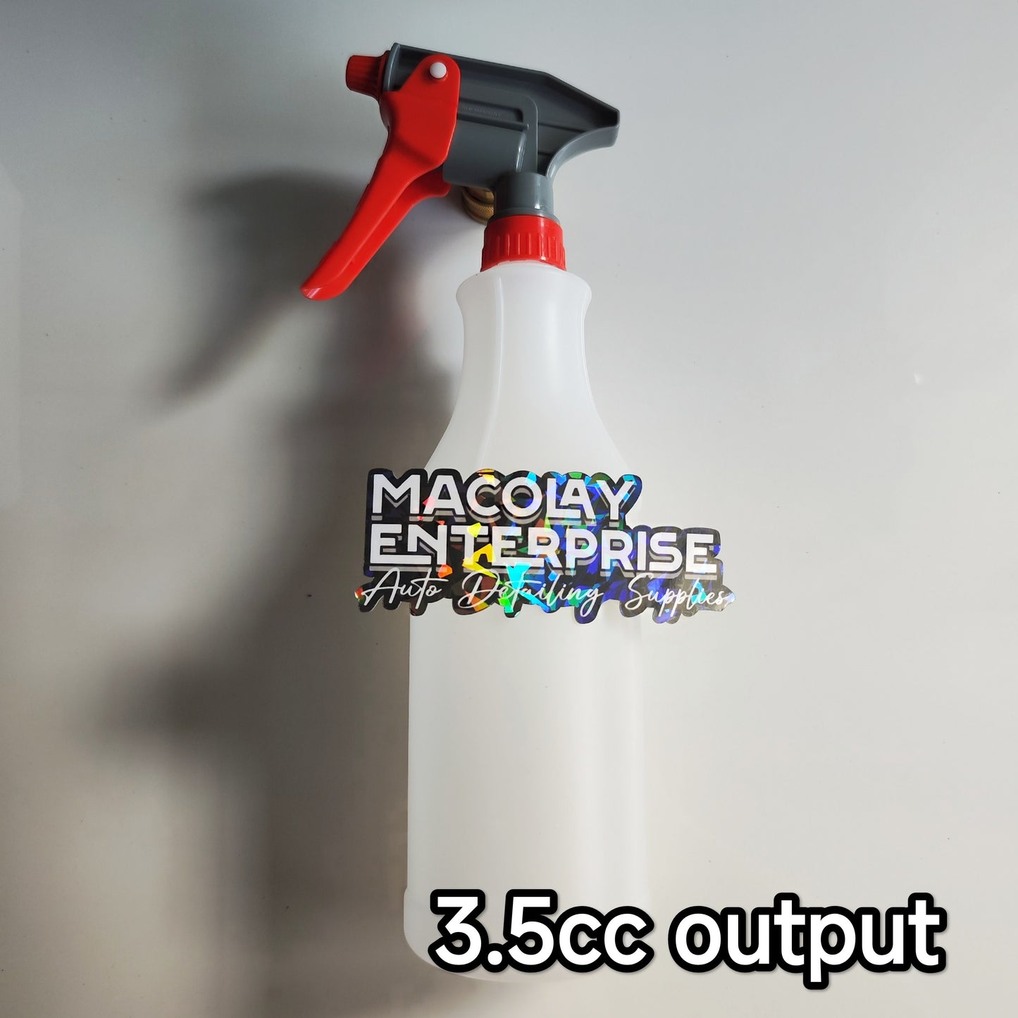 SP-003 Chemical Resistant Sprayer 1 Liter Detailing White or CLEAR Bottle