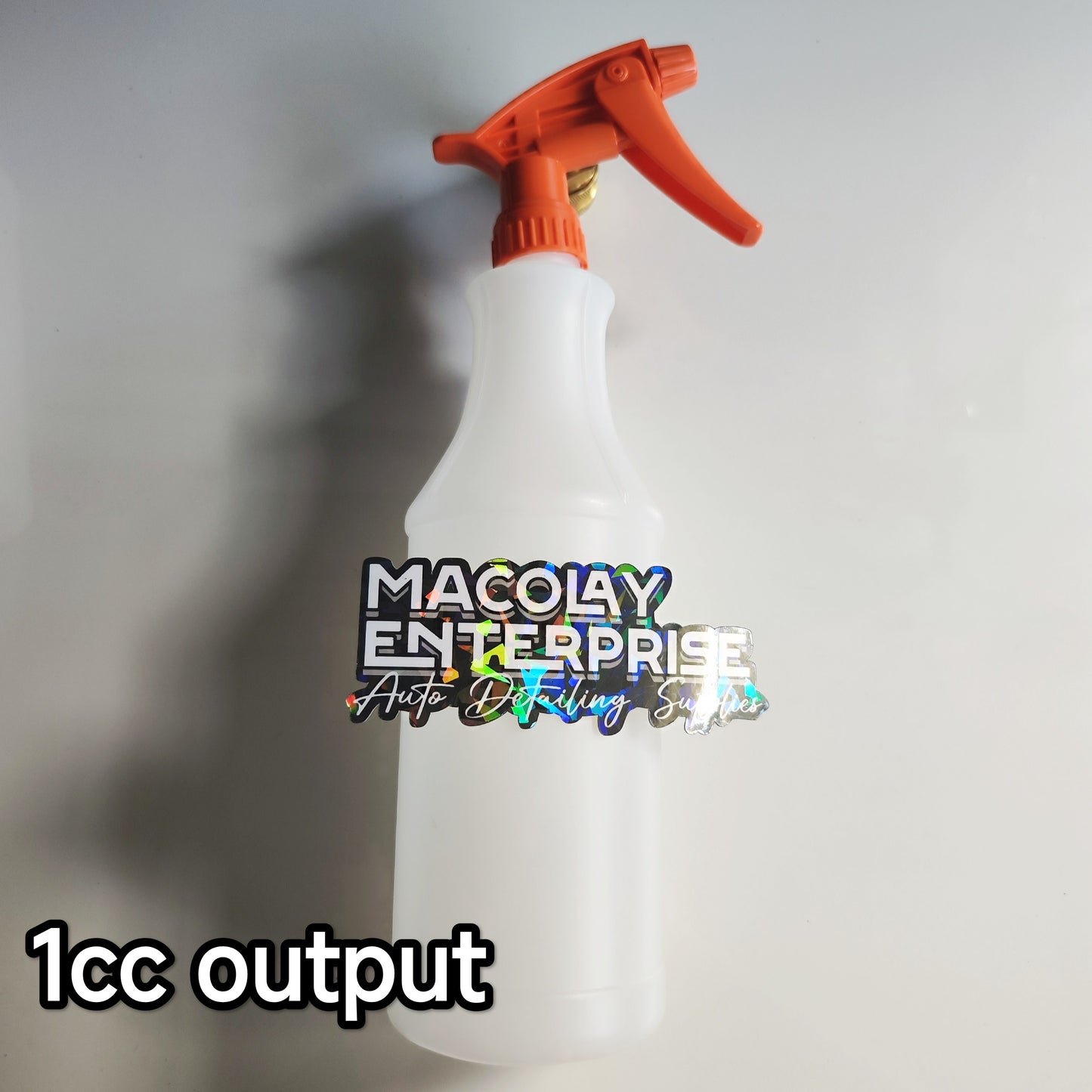 SP-003 Chemical Resistant Sprayer 1 Liter Detailing White or CLEAR Bottle