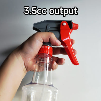 SP-003 Chemical Resistant Sprayer 1 Liter Detailing White or CLEAR Bottle