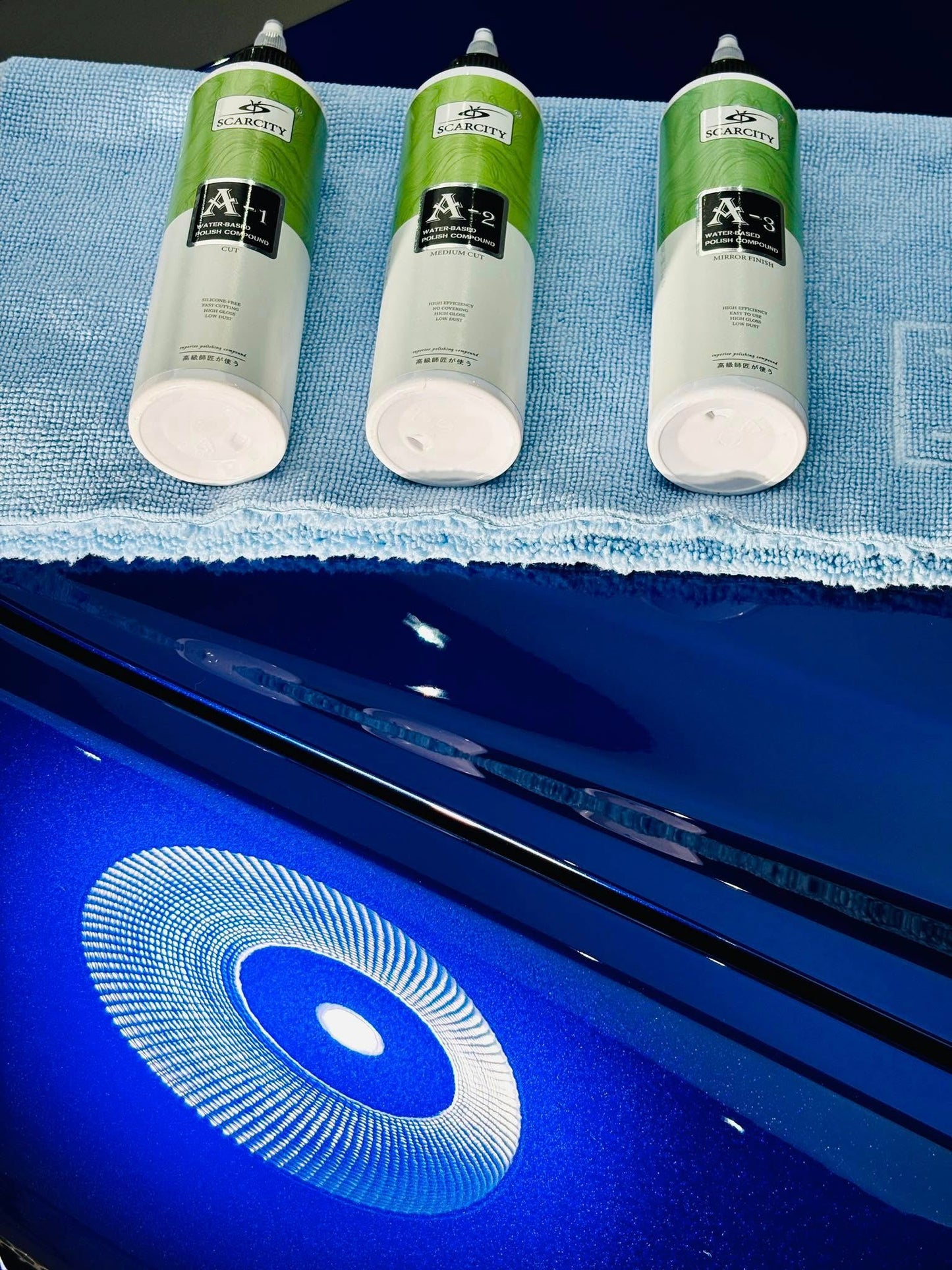 Scarcity Lightning Series Smart Polish Compounds A1, A2, A3  Auto Detailing