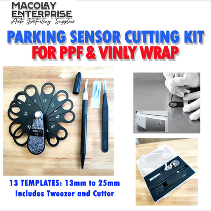 WR-093 Circle Cutting Template for Car Parking Sensor PPF installation