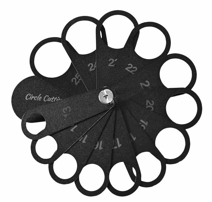 WR-093 Circle Cutting Template for Car Parking Sensor PPF installation