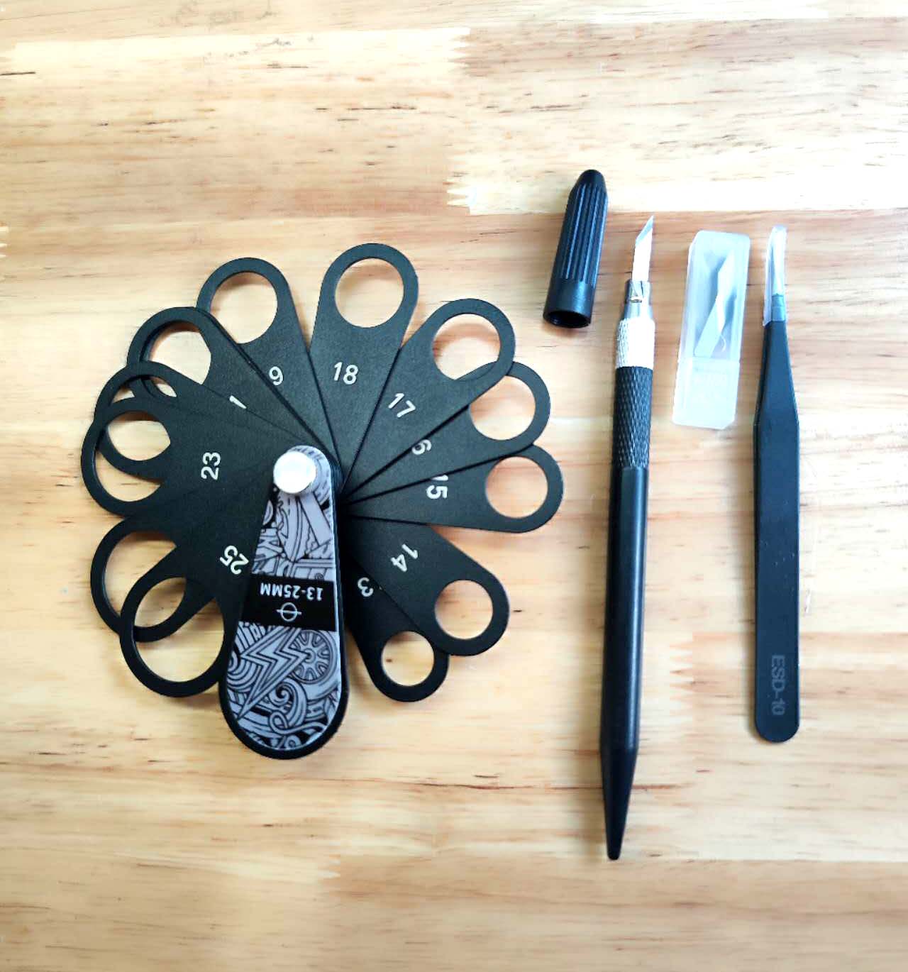 WR-093 Circle Cutting Template for Car Parking Sensor PPF installation