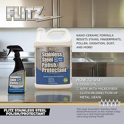 FLITZ Stainless Steel Polish and Protectant 473ml