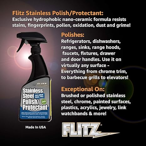 FLITZ Stainless Steel Polish and Protectant 473ml