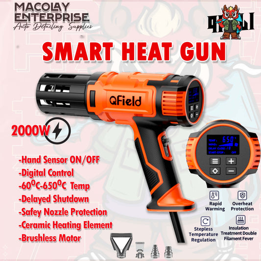 WR-122 Qili SMART Heat Gun 650deg Max Adjustable Temp