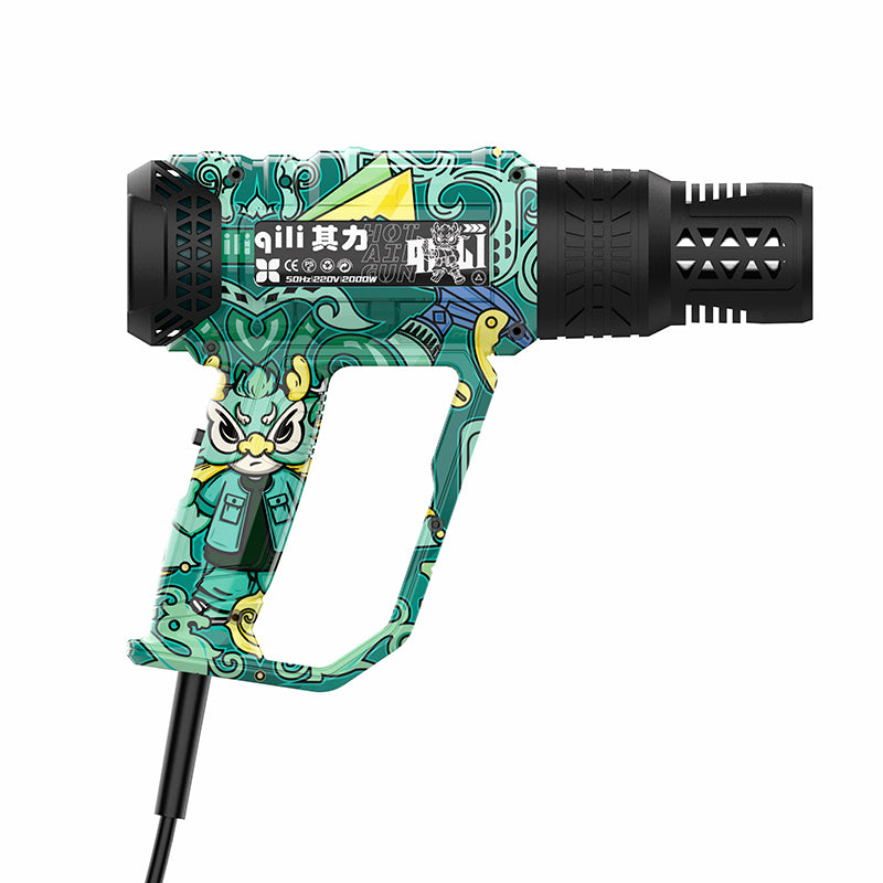 WR-120 Qili Green Graffiti Heat Gun 650deg Max Temp