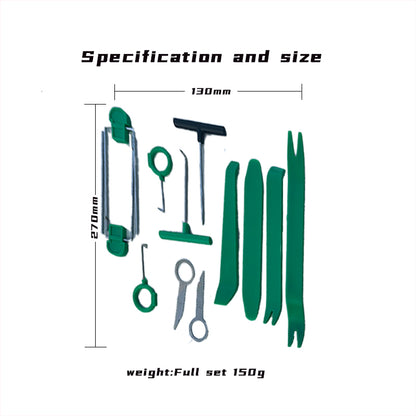 WR-124 QILI 10Pcs Trim Removal Tool- Prying Tool Set