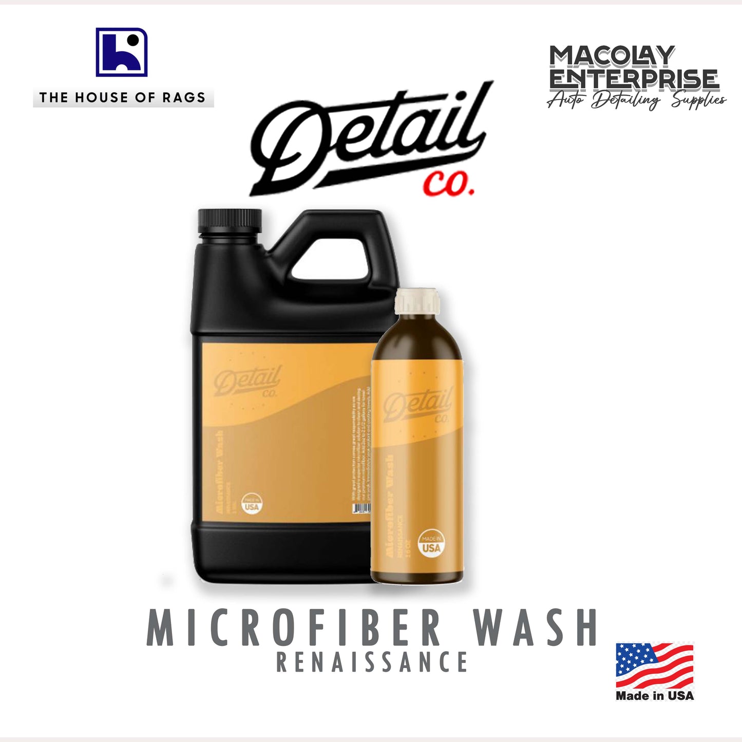 Detail Co. Renaissance Microfiber Towel Wash