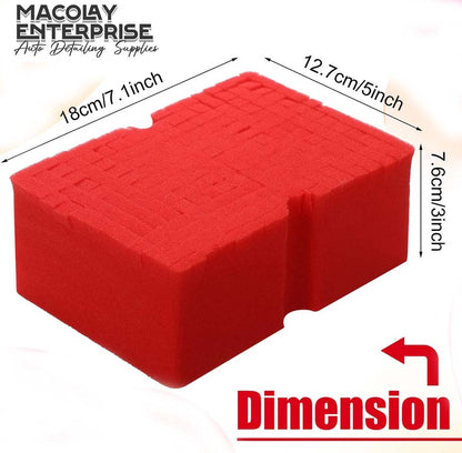 Red Sponge for Rinseless Carwash