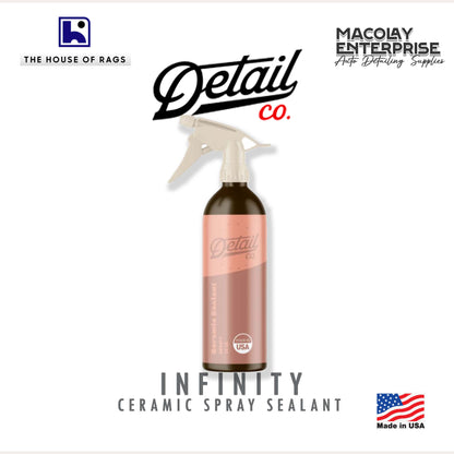 Detail Co. Infinity Ceramic Spray Sealant  Topper or Drying Aide 16oz