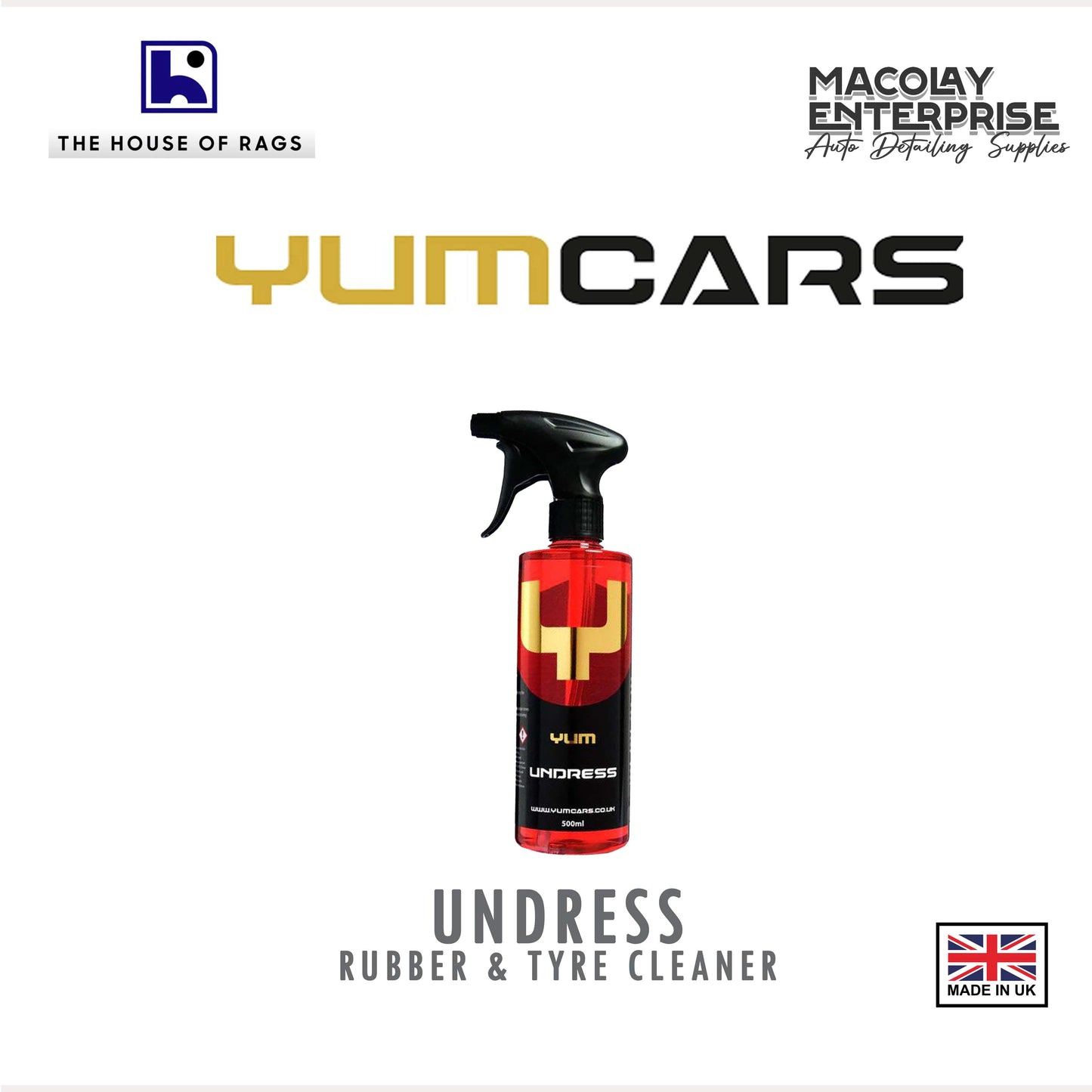 YUMCars Undress Rubber and Tyre Cleaner 500ml