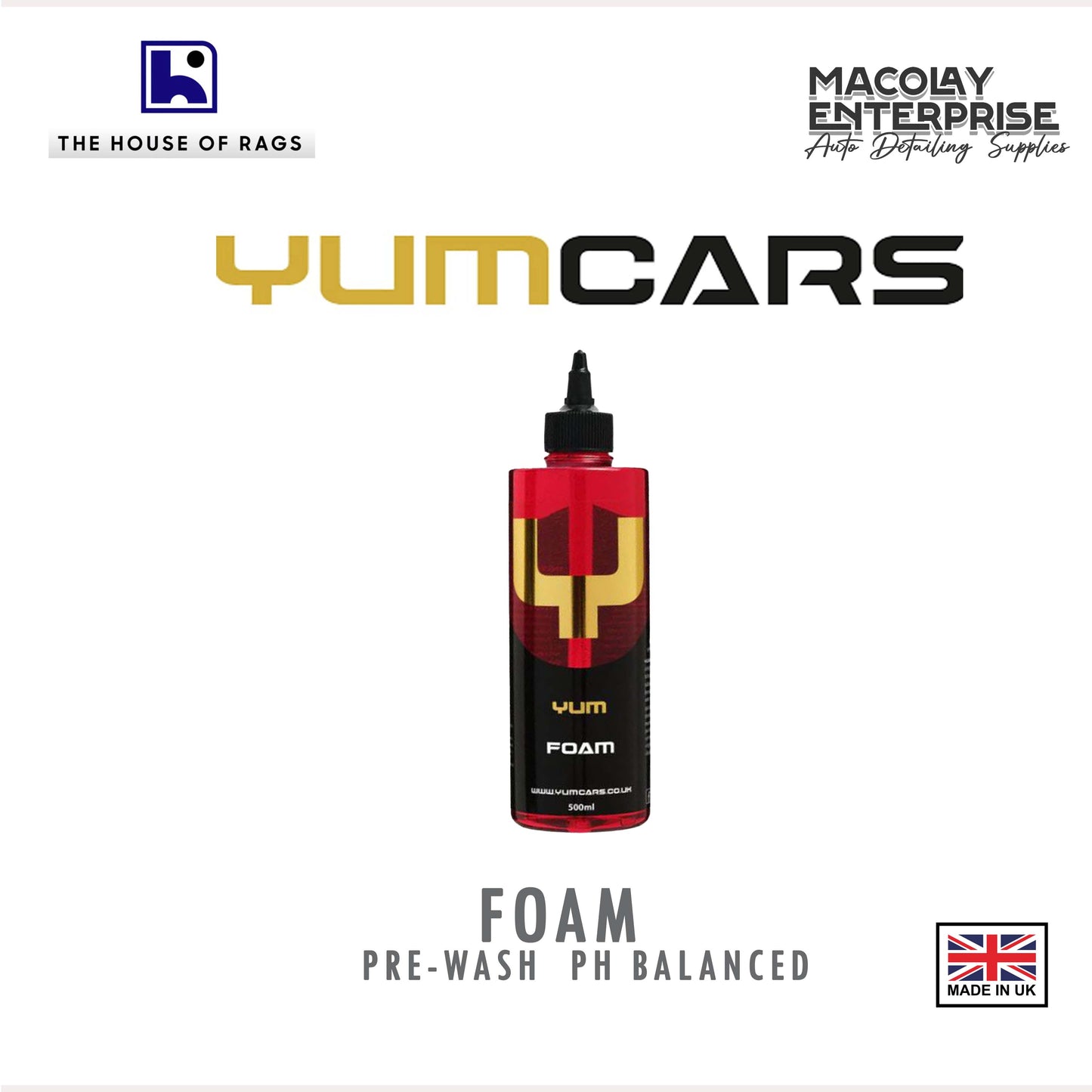 YUMCars Foam PH NEUTRAL High foaming pre-wash treatment 500ml
