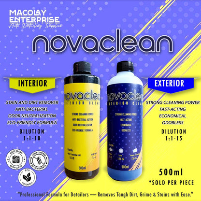 Novaclean Interior Cleaner or Exterior Cleaner 500ml or 4L
