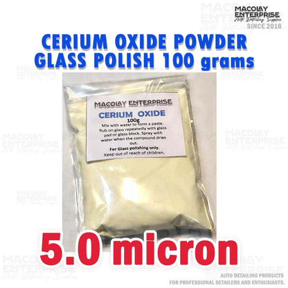 Cerium Oxide Powder Car Glass Polish 3.5 or  5.0 micron 100g