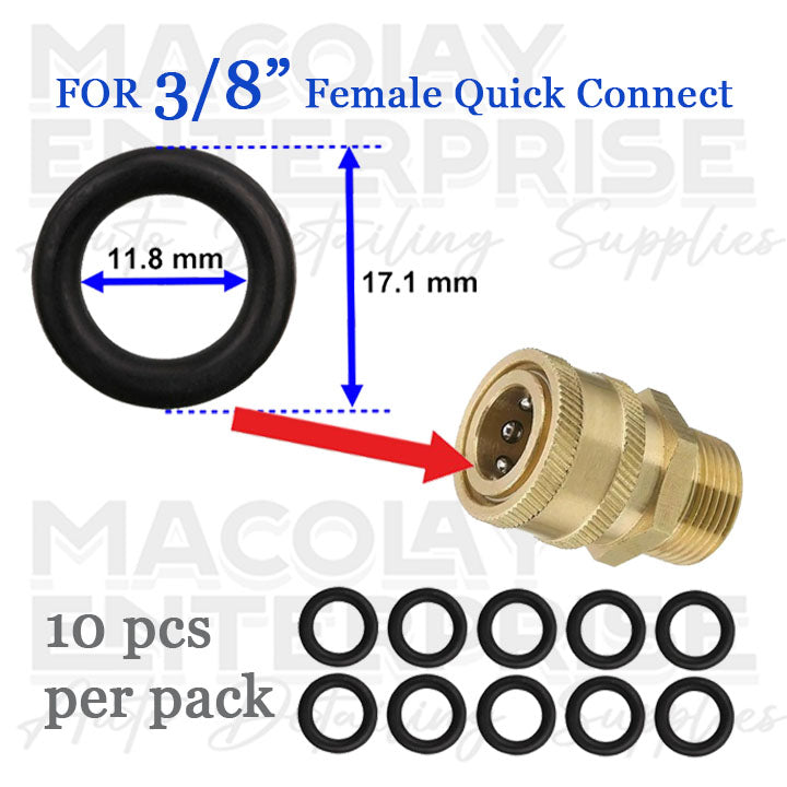 F48 Pressure Washer Quick Connect Rubber O-Ring Replacement