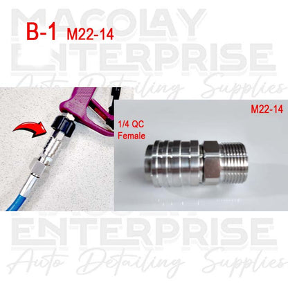 F49 Pressure Washer Self-Locking Quick Connect Fittings