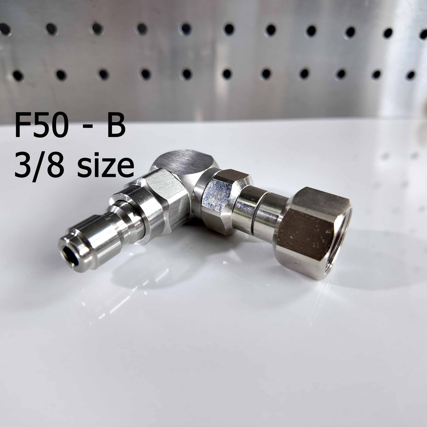 F50 90-Degree Pressure Washer Hose Connector Fittings