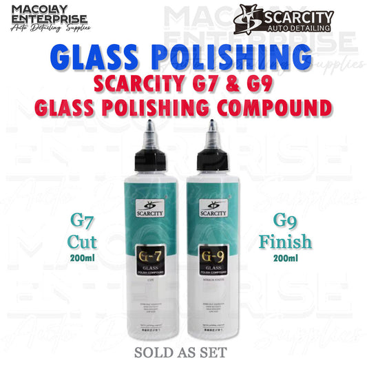 SCARCITY G-7/G-9 Professional Glass Polishing Super Effective Mirror Finish Rubbing Compound Set