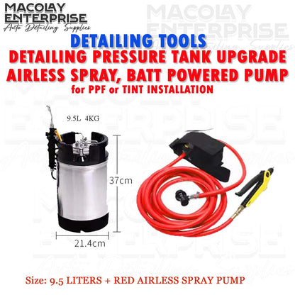 DT-031 Airless Spray Pump for Pressure Tank Upgrade for Car PPF or Tint Application