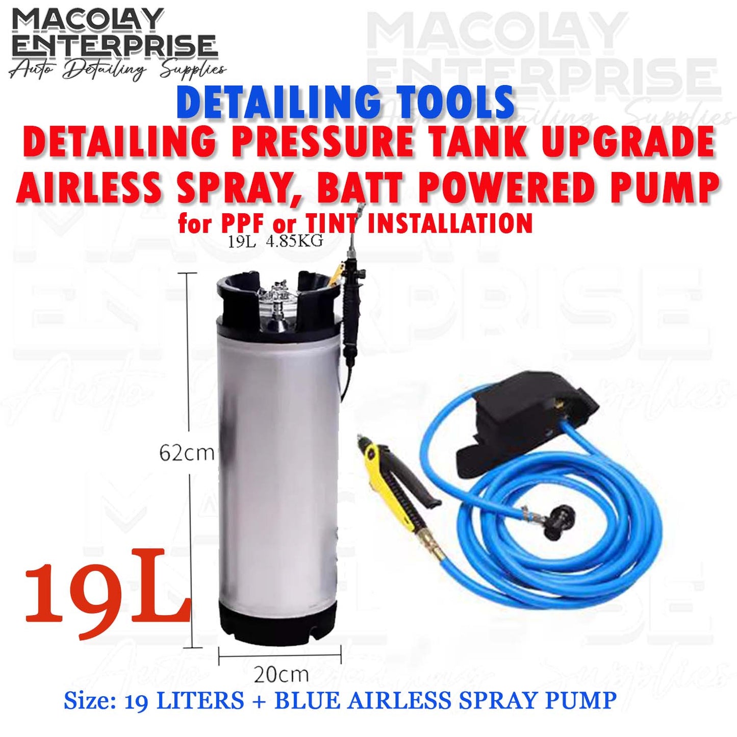 DT-031 Airless Spray Pump for Pressure Tank Upgrade for Car PPF or Tint Application