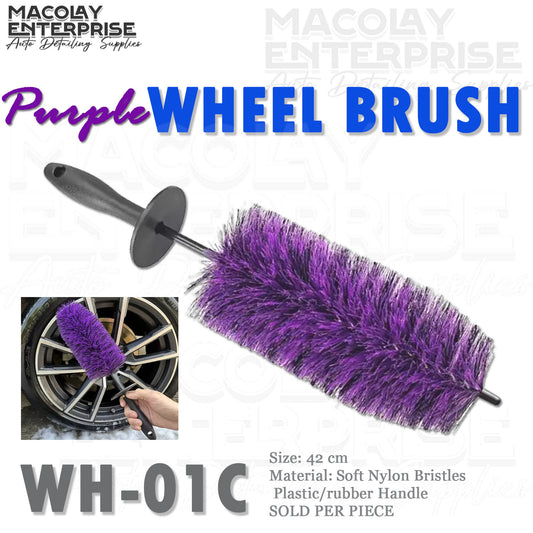 WH-01C PURPLE Soft Bristle Large Wheel Brush