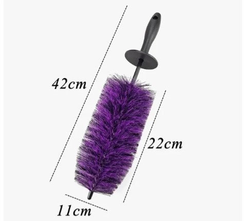 WH-01C PURPLE Soft Bristle Large Wheel Brush