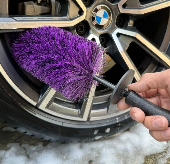 WH-01C PURPLE Soft Bristle Large Wheel Brush