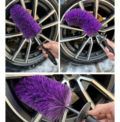 WH-01C PURPLE Soft Bristle Large Wheel Brush